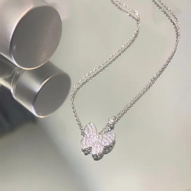 Van Cleef & Arpels Papillon Pavé Papillon pendentif collier 6