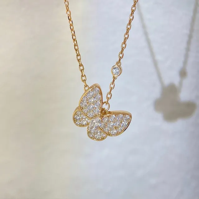Van Cleef & Arpels Papillon Pavé Papillon pendentif collier 7