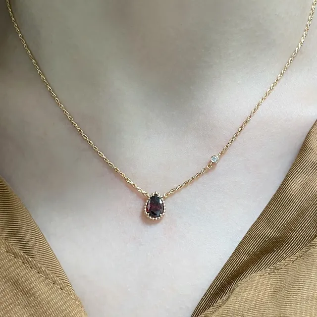 Van Cleef & Arpels Perlée Collier avec Pendentif Goutte Or Rouge 9