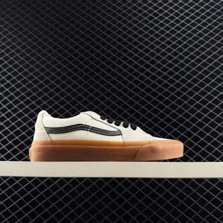 Vans Era Beige Black Low-Top Canvas Skateboard Shoes