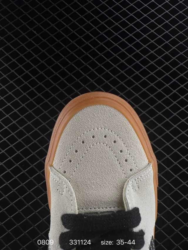 Vans Era Beige Black Low-Top Canvas Skateboard Shoes 2