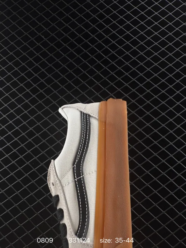 Vans Era Beige Black Low-Top Canvas Skateboard Shoes 3