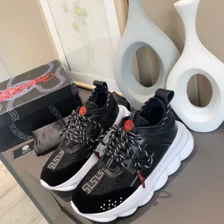 Versace Chain Reaction أسود وأبيض ثيك سكيورز