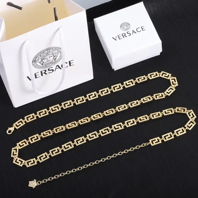 Versace Greca Odissea Colliers à Maillons de Clé Grecque en Doré 3