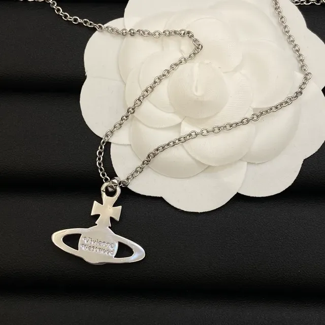 Vivienne Westwood Classic Orb Pavé Crystal Silver-Tone Necklace 2