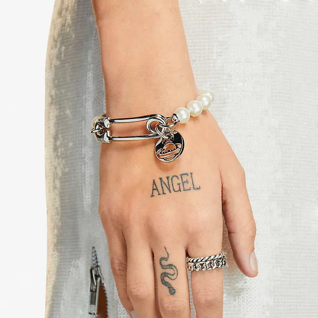 Vivienne Westwood Orb Bracelet perles avec épingle de sûreté 2