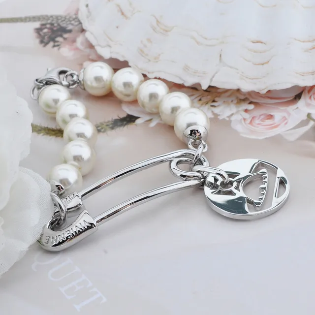 Vivienne Westwood Orb Bracelet perles avec épingle de sûreté 4