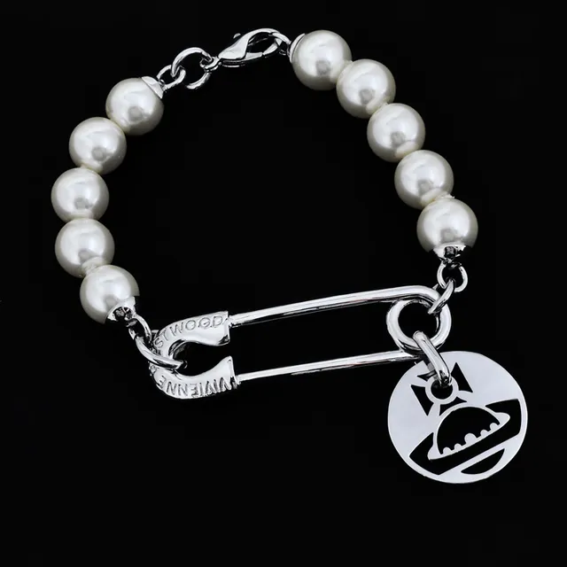 Vivienne Westwood Orb Bracelet perles avec épingle de sûreté 6