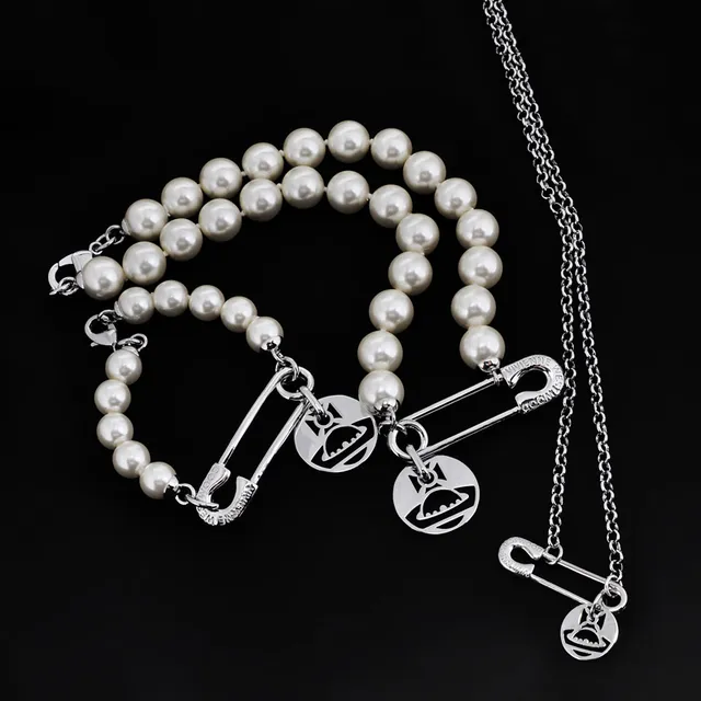 Vivienne Westwood Orb Bracelet perles avec épingle de sûreté 7