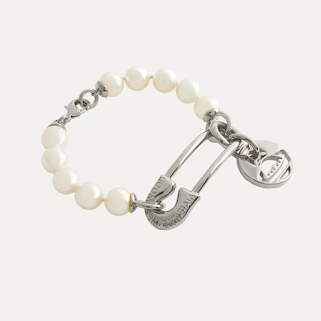 Vivienne Westwood Orb Bracelet perles avec épingle de sûreté 9