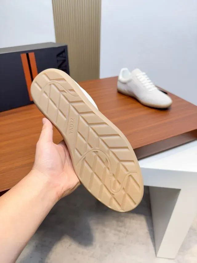 Zegna Minimalist Suede Lifestyle Sneakers 2