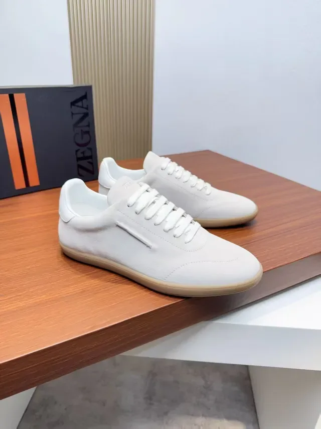 Zegna Minimalist Suede Lifestyle Sneakers 4