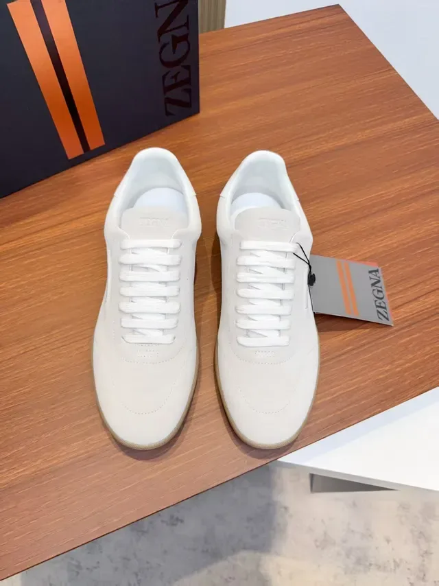 Zegna Minimalist Suede Lifestyle Sneakers 5