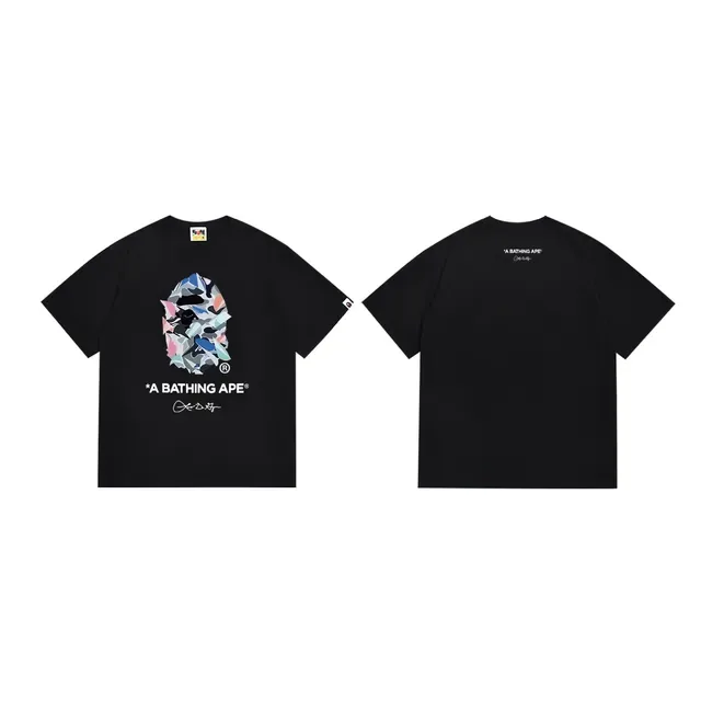 A Bathing Ape ABC Camo Ape Head Graphic Black T-Shirt 3