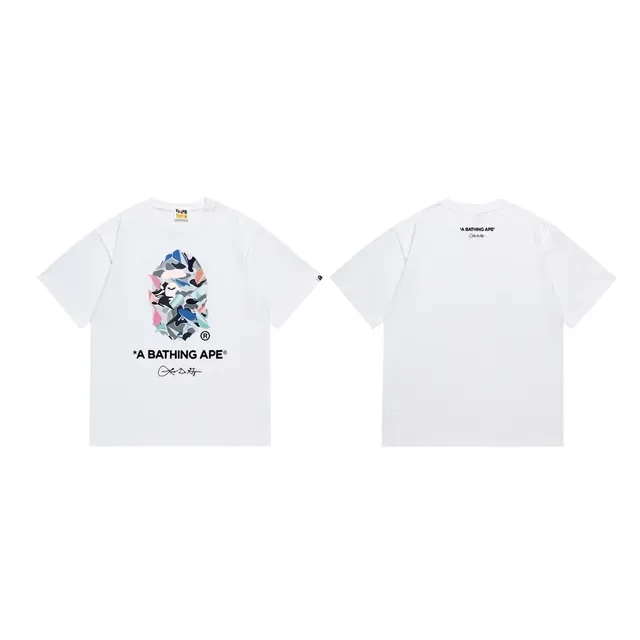 A Bathing Ape ABC Camo Ape Head Graphic Black T-Shirt 4