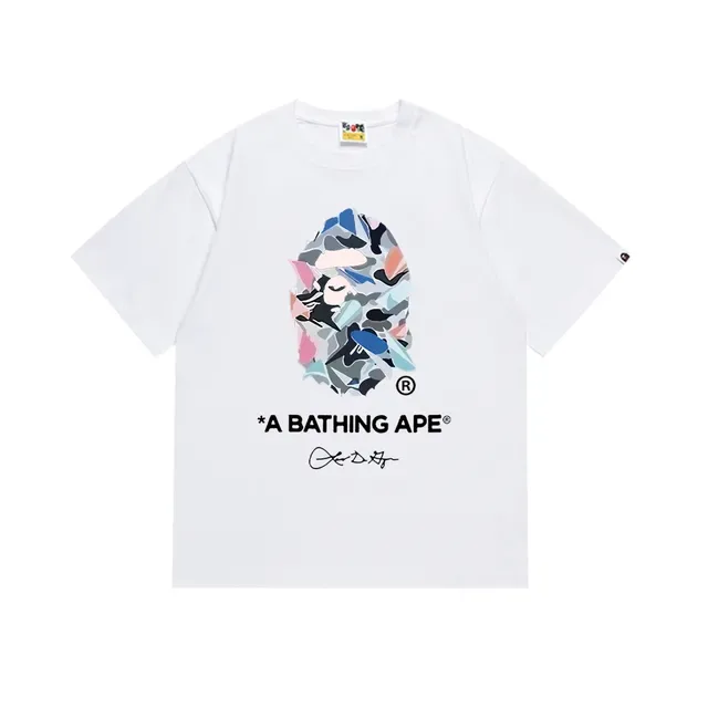A Bathing Ape ABC Camo Ape Head Graphic Black T-Shirt 7