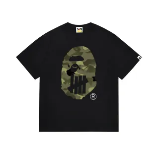 A Bathing Ape ABC कैमो Five Bars काली टी-शर्ट