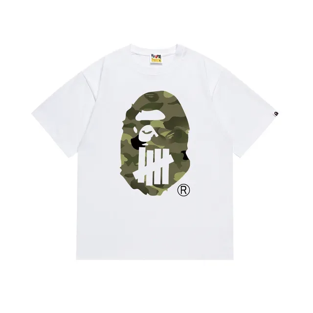 A Bathing Ape ABC कैमो Five Bars काली टी-शर्ट 7