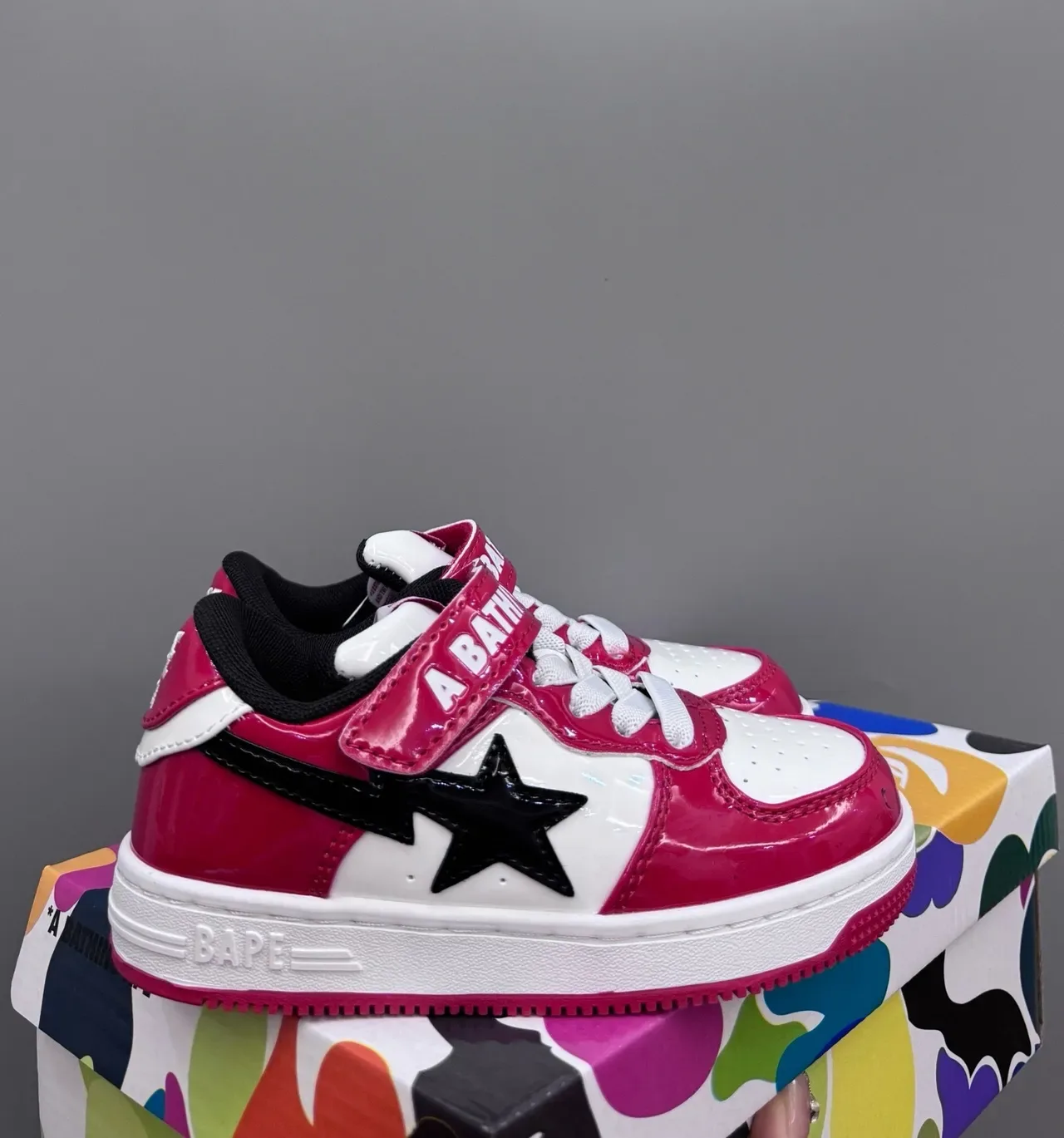 A Bathing Ape BAPE STA chaussures lifestyle noir blanc 10