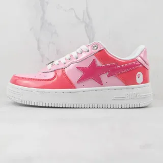 A Bathing Ape BAPE STA Glossy Pink Star Logo Lifestyle Sneakers