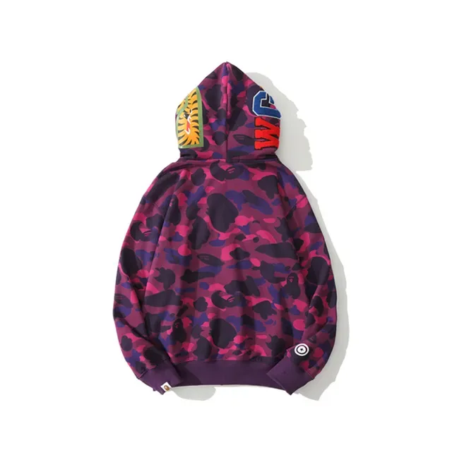A Bathing Ape Shark Multicolor Full-Zip ABC Camo Print Hoodie 2