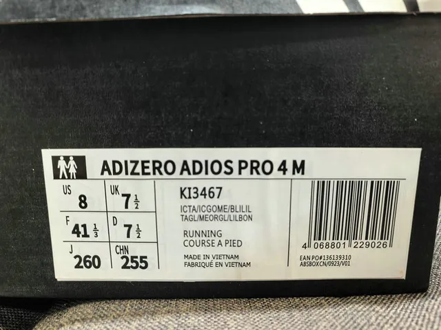 Adidas Adios Pro Jaune Argent Violet Chaussures de course 2