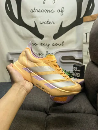 Adidas Adios Pro Jaune Argent Violet Chaussures de course 5