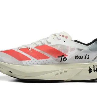 阿迪达斯 Adizero Adios Pro 3 白红跑鞋