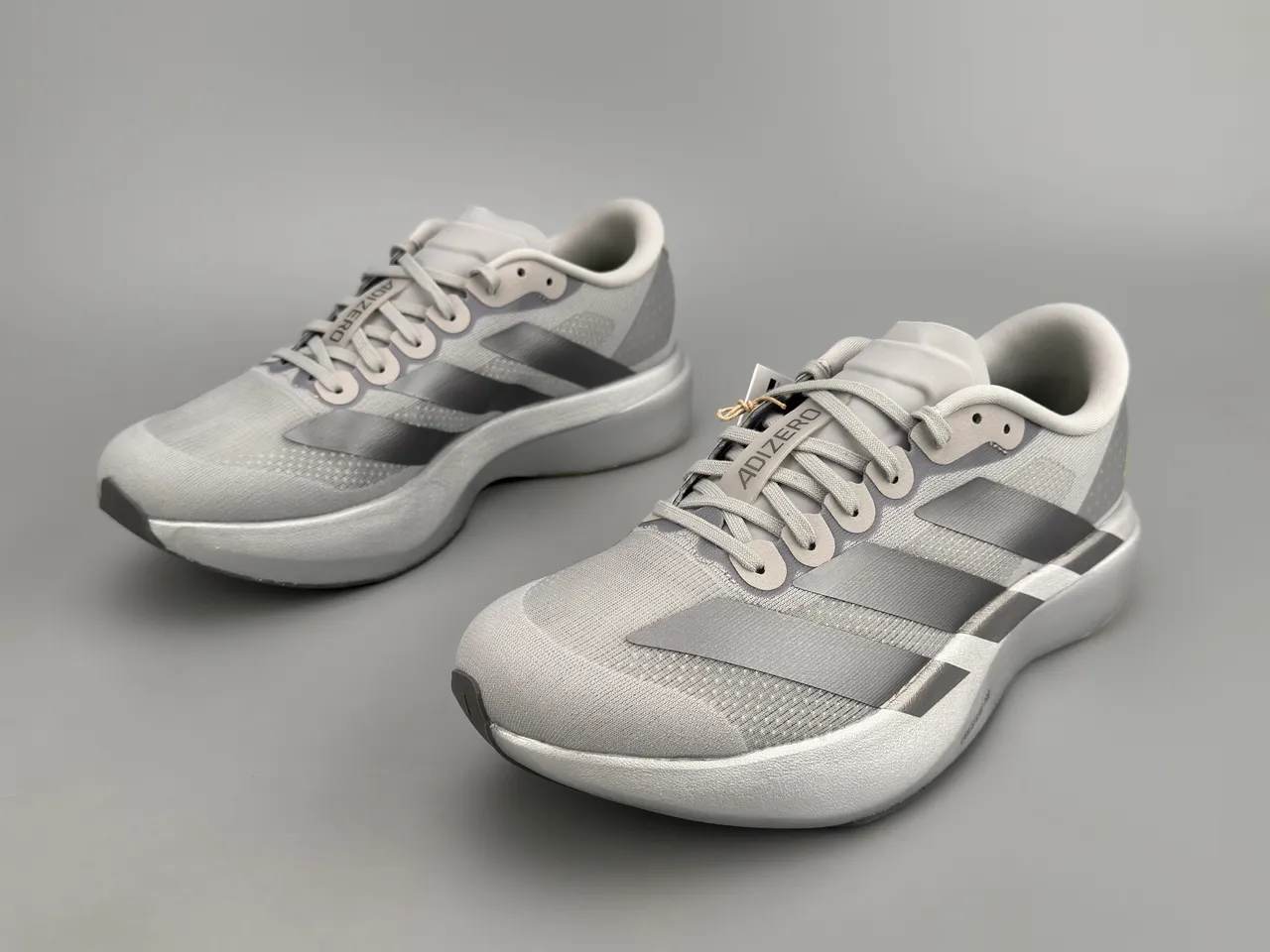Adidas Adizero Evo.S Light Gray Running Shoes 5