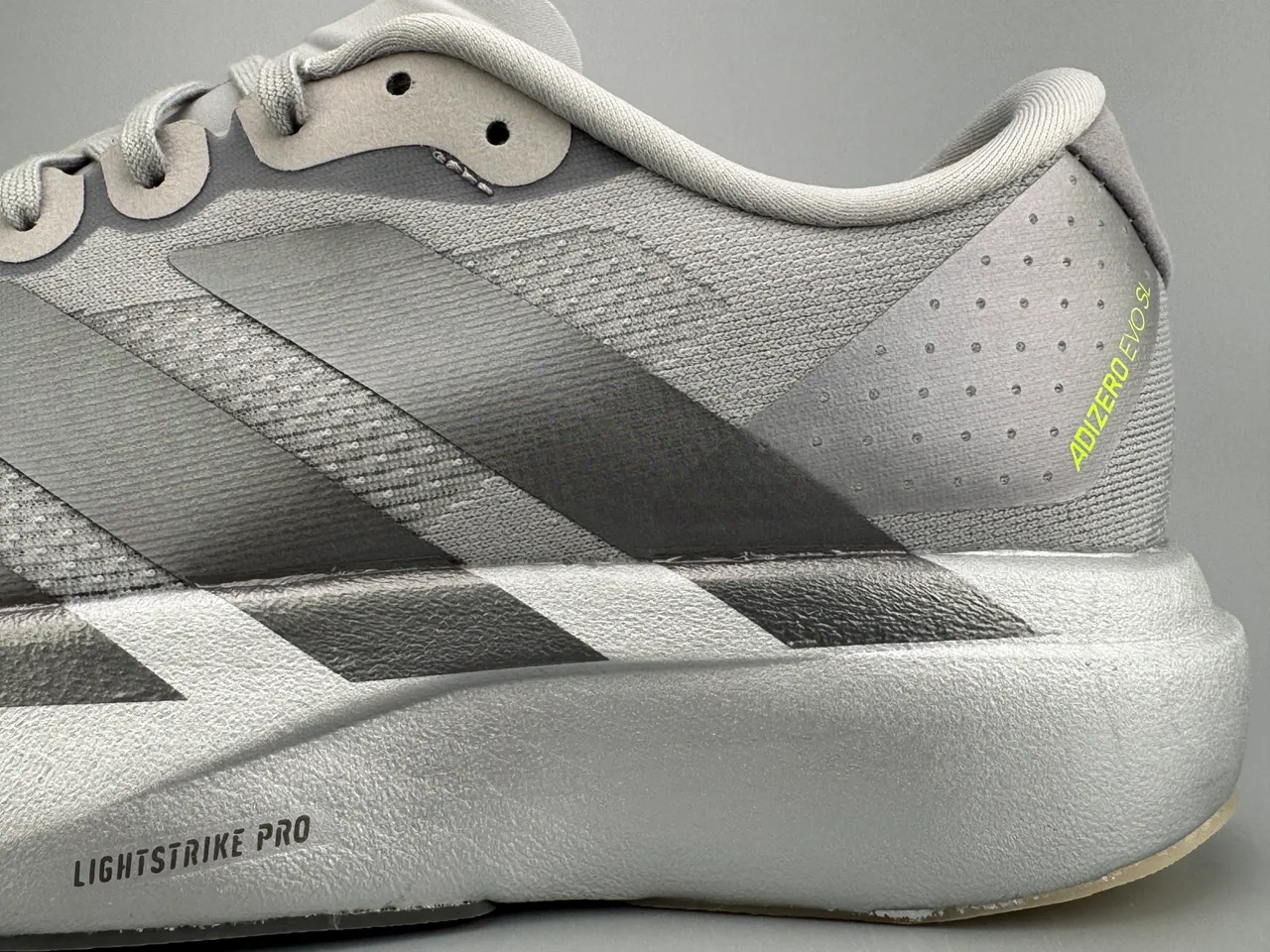 Adidas Adizero Evo.S Light Gray Running Shoes 7