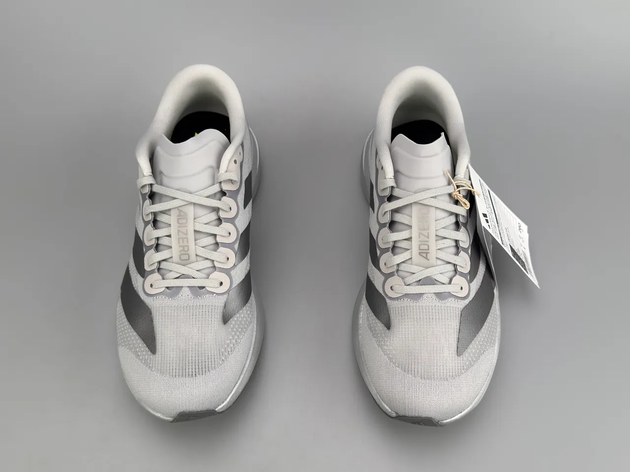Adidas Adizero Evo.S Light Gray Running Shoes 9