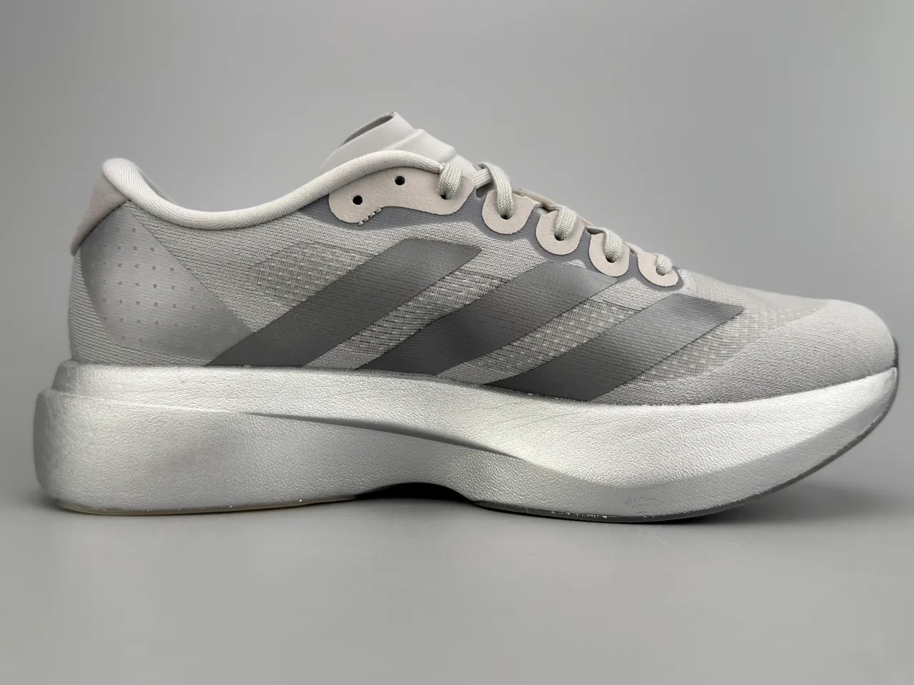 Adidas Adizero Evo.S Light Gray Running Shoes 10