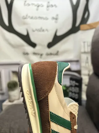 Adidas Beige Brown Retro Runner Silhouette Suede And Textile Upper Lifestyle Sneakers 3