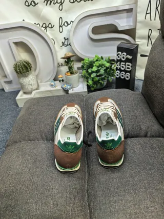 Adidas Beige Brown Retro Runner Silhouette Suede And Textile Upper Lifestyle Sneakers 8