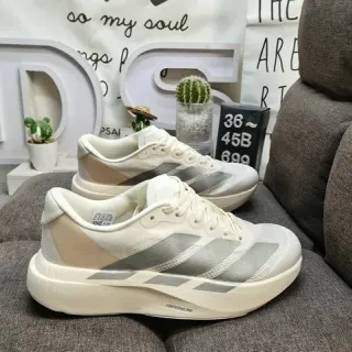 Adidas Beige Silver Mesh Upper Sculpted Foam Midsole Lifestyle Sneakers