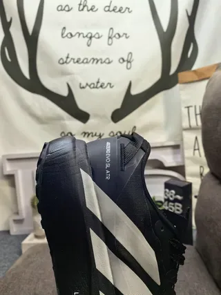 Adidas Black and Silver Three-Stripe Lifestyle Sneakers 3