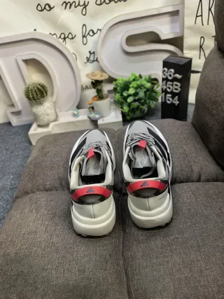 Adidas Black and Silver Three-Stripe Lifestyle Sneakers 18
