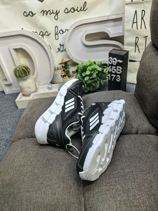 Adidas Black and White Lifestyle Sneakers 6