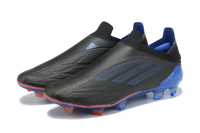Adidas Black Blue Sock-Fit Collar Translucent Cage Firm-Ground Soccer Shoes 8