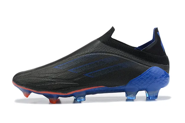 Adidas Black Blue Sock-Fit Collar Translucent Cage Firm-Ground Soccer Shoes 10