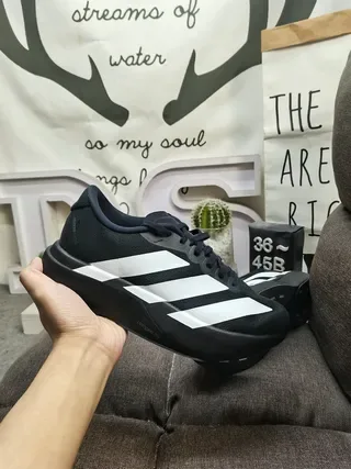 Adidas Black White Chunky Platform Sole Mesh Upper Lifestyle Sneakers 5
