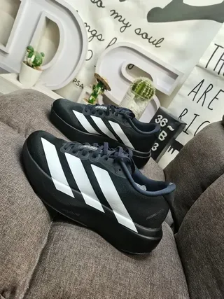 Adidas Black White Chunky Platform Sole Mesh Upper Lifestyle Sneakers 7