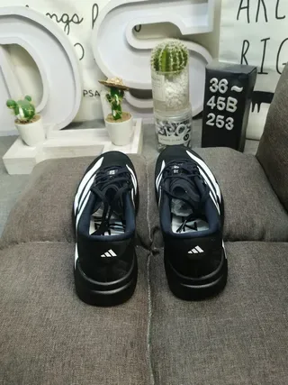 Adidas Black White Chunky Platform Sole Mesh Upper Lifestyle Sneakers 8