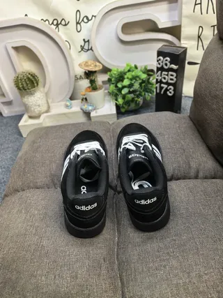 Adidas Black White Low-Top Cupsole Lifestyle Sneakers 8