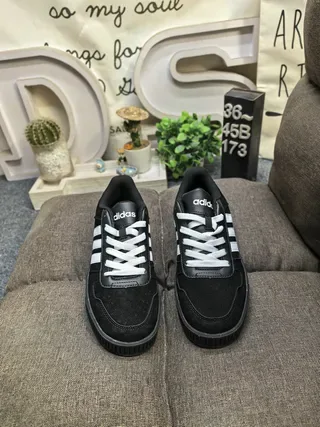 Adidas Black White Low-Top Cupsole Lifestyle Sneakers 10