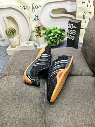 Adidas Black White Low-Top Suede Upper Lifestyle Sneakers 6