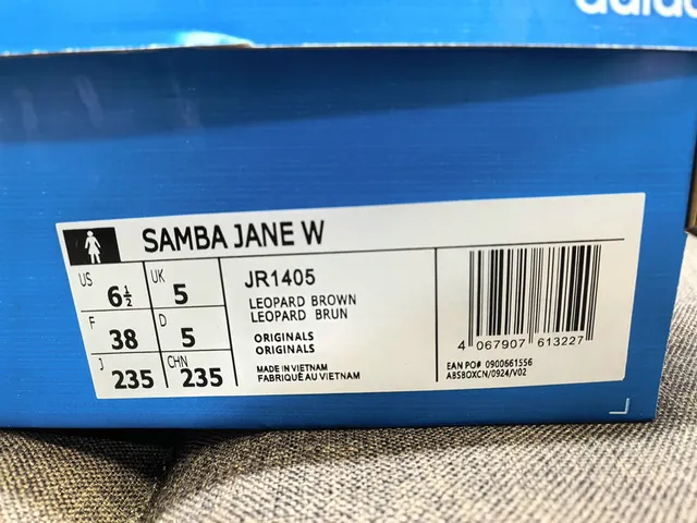 Adidas Sapatos Mary Jane Marrom Preto Impressão de Leopardo Parte Superior Três Listras Painel Lateral 2