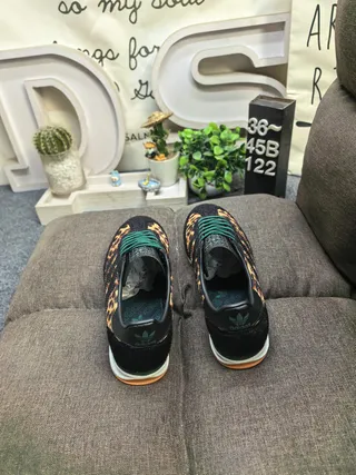 Adidas Brown Multicolor Leopard-Print Upper Three White Stripes Lifestyle Sneakers 18