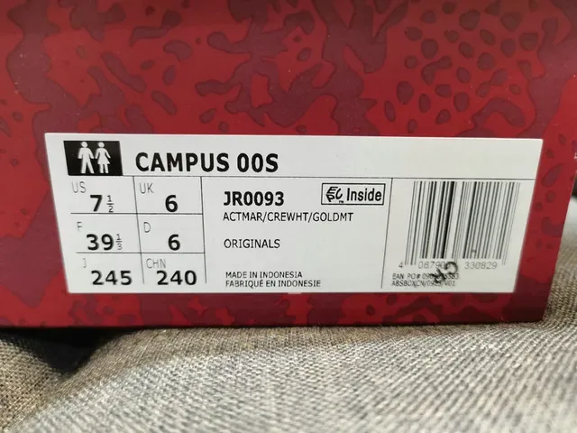 Adidas Campus Beige and Red Lifestyle Sneakers 2