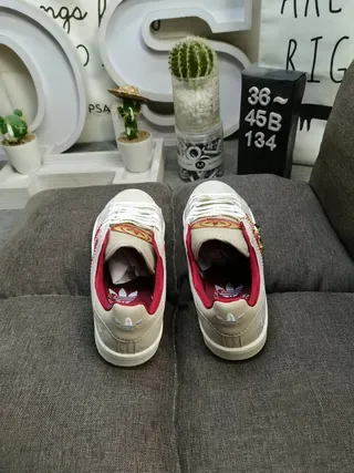 Adidas Campus Beige and Red Lifestyle Sneakers 8